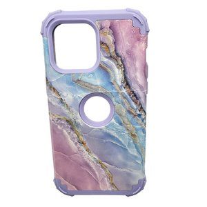 iPhone 11 Compatible Case 6.1 inch Light Purple Marbled